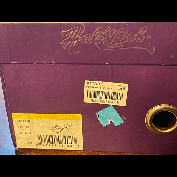 Hale Bob ALTERED Music note embellished heels 7.5 - Picture 9 of 10